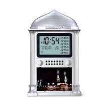 Charger l'image dans la galerie, Une horloge de prière Azan avec choix de l'athan, température, et direction de la Qibla.