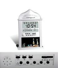 Charger l'image dans la galerie, Une horloge de prière Azan avec choix de l'athan, température, et direction de la Qibla.